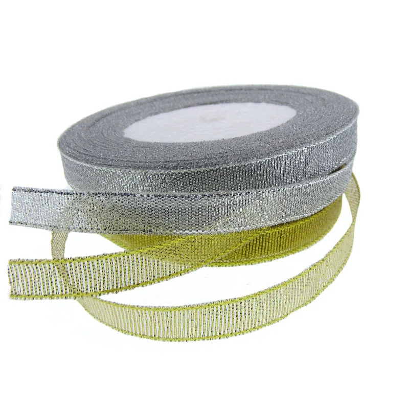 ** XMAS PATT- SILVER 40mm Wide ** Ribbon