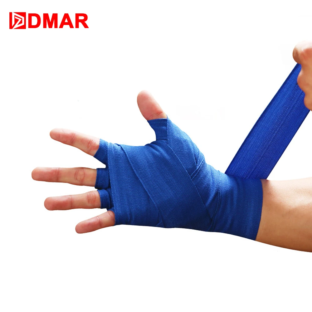 

DMAR 2pcs/roll 3M Cotton Boxing Sports Strap Kick Boxing Bandage Sanda Thai MMA Taekwondo Hand Gloves Wraps Gym Home Fitness