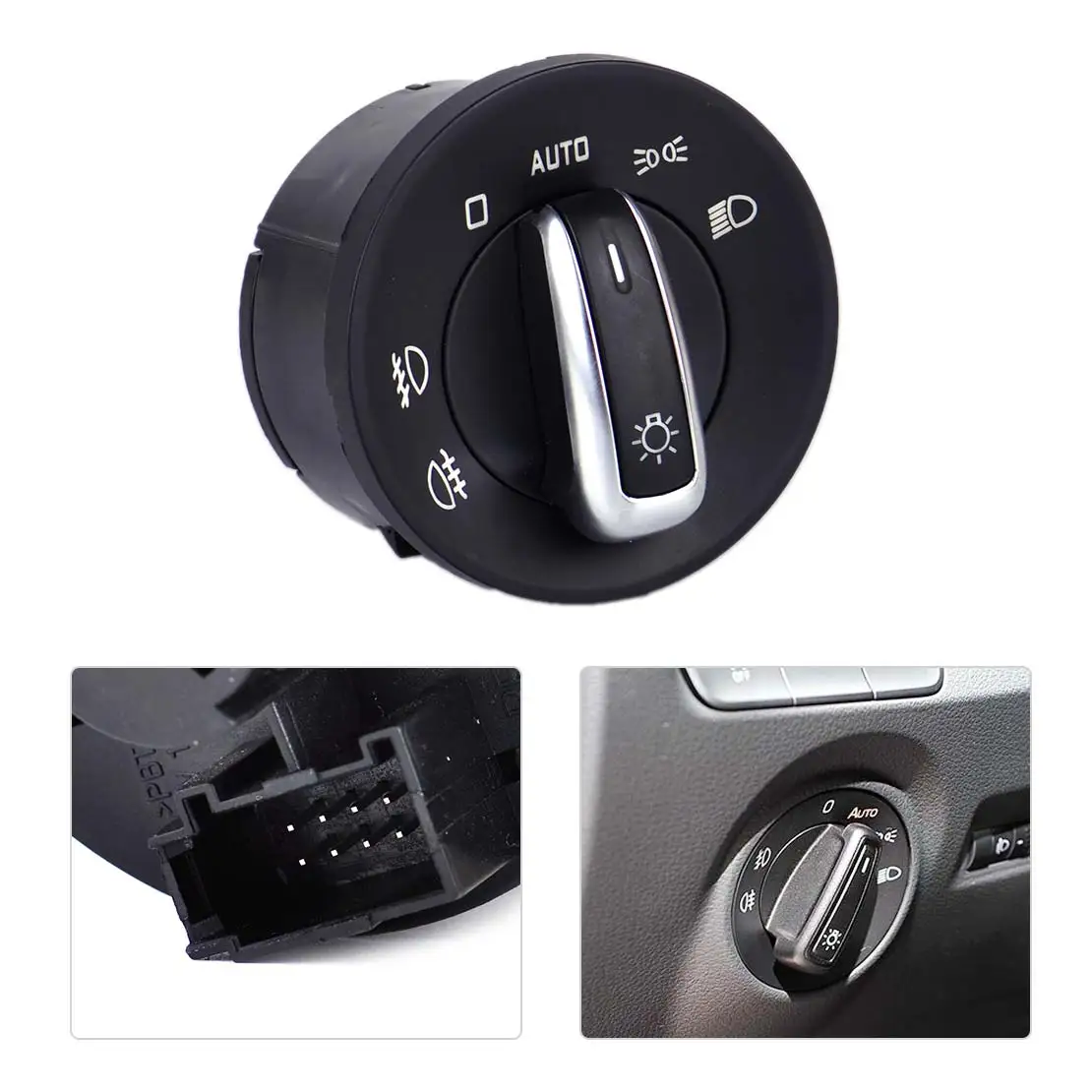 CITALL Headlight Fog Light Power Switch AUTO 1Z0941431K Fit for Skoda