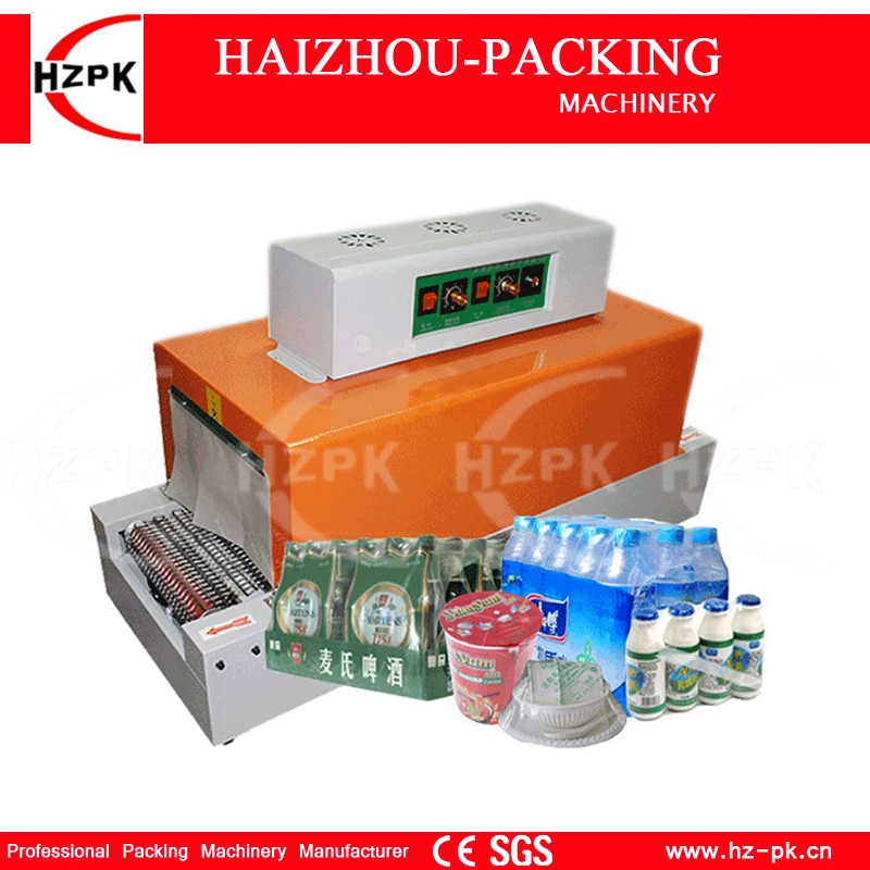 hzpk automatic shrink machine pvc sealer shrink packaging machine for tableware daily hzpk automatic shrink machine pvc sealer shrink packaging machine for tableware daily