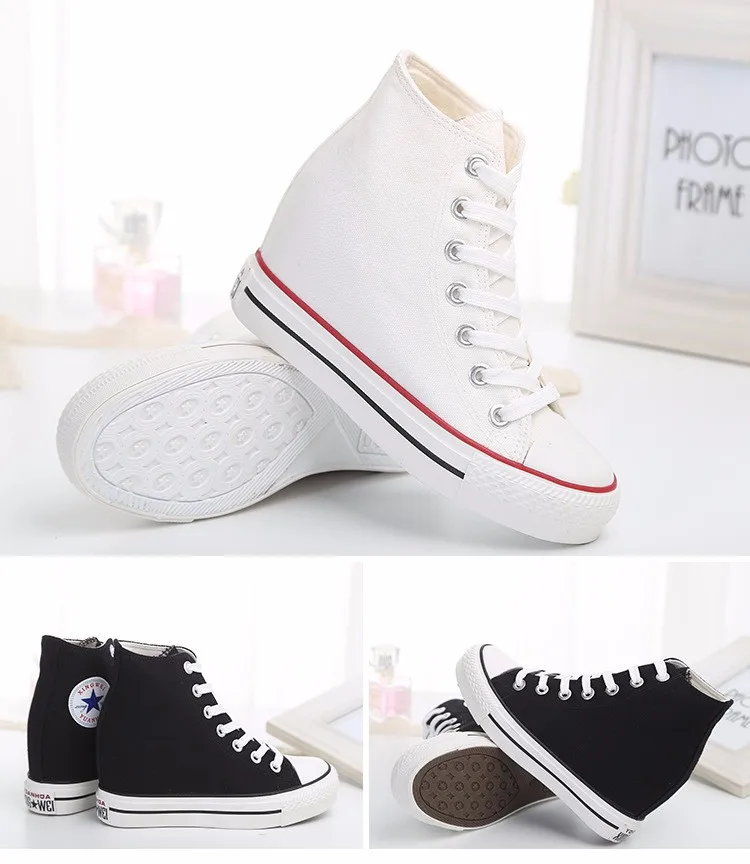 KUYUPP High Top Canvas Women Shoes Espadrilles Spring Autumn Womens Wedges Shoes Lace Up Casual Shoes For Female Sapatilha YD120 (21)