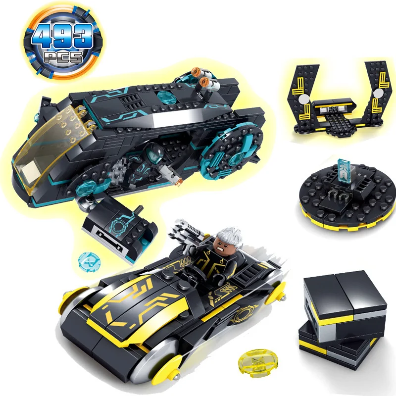 

New X-Agents DIY Building Blocks Toys Action Figures Compatible Legoe Future Police space police Armor war Car Bricks toys