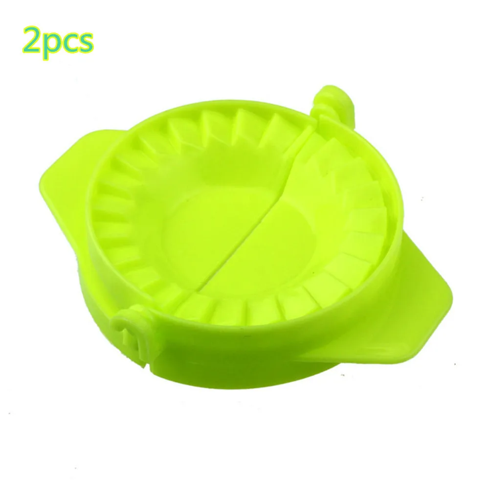 2 шт. кухня инструменты клецки Jiaozi устройство конус де Comida легко DIY клецки плесень аксессуары для кухни - Цвет: Green