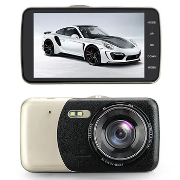 

New metal 4 Inch Car DVR Camera Dual Lens Video Full HD 1080P Driving Recorder Night Vision Auto Dash Cam