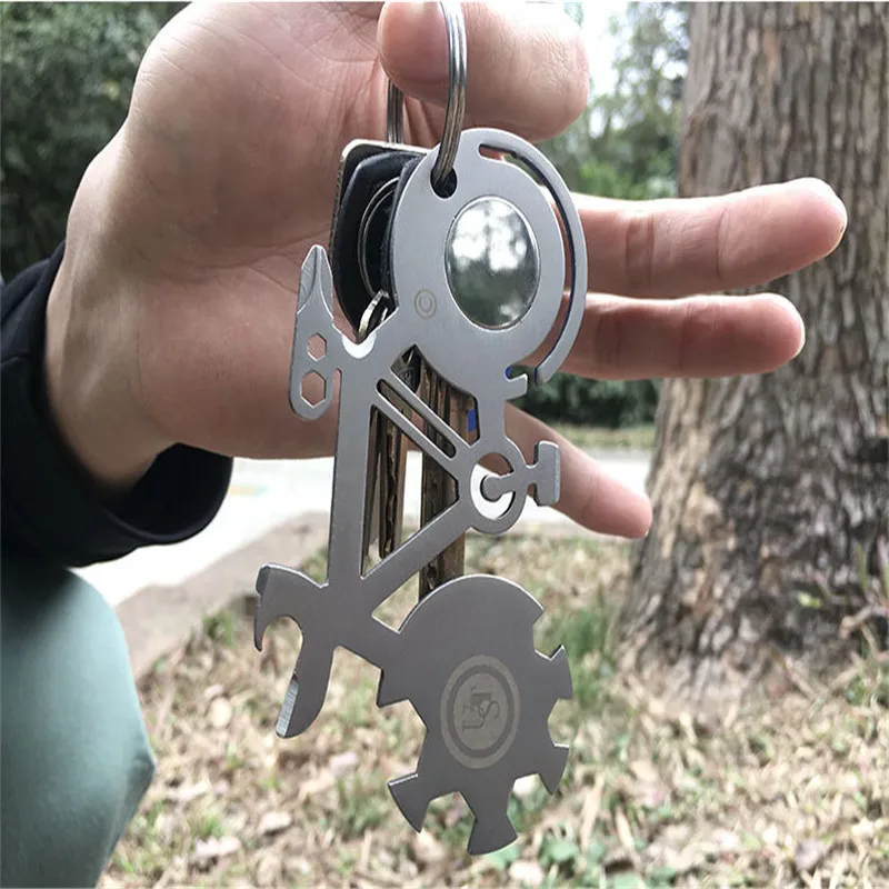 EDC карманные инструменты в форме велосипеда многофункциональные инструменты для выживания комбинированная цепочка для ключей для походов на открытом воздухе