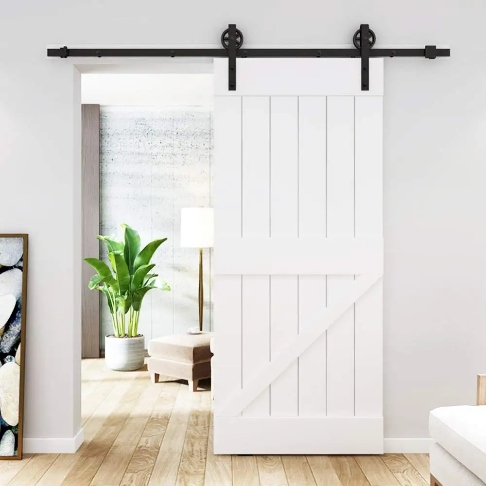 DIYHD TSQ15 Industrial Wheel Sliding Barn Wood Interior font b Closet b font Kitchen Door Hardware