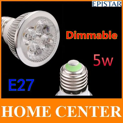 E27 5 Вт 5*1 LED Спорт свет лампы Затемнения Epistar CE теплый холодный белый 550LM Высокой