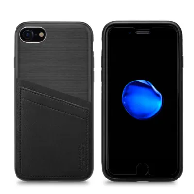 Чехол Nillkin для iphone 7(4,7 ''), Винтажный чехол из поликарбоната+ термополиуретана, y из искусственной кожи, кошелек с карманом для карт, чехол для iphone 7, чехлы для телефонов - Цвет: Черный