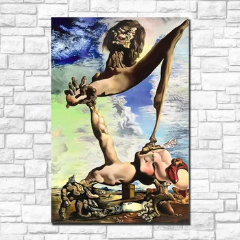 Abstract art salvador_dali glenn_brown_dali-christ Painting For Living Room Home Decor Oil Painting On Canvas Wall Painting 1