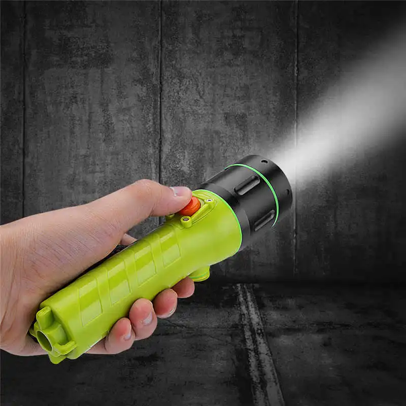 Outdoor Underwater fanatic Diving torch flashlight t6 powerful led flashlight waterproof lanterna led recarregavel #4S10 (6)