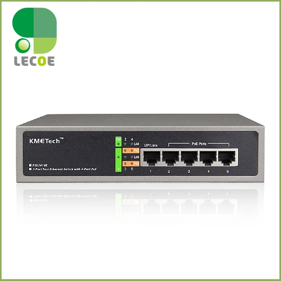 Сетевой коммутатор IEEE802.3af 5 портов 100 Мбит/с POE|poe power|camera powerethernet over power |