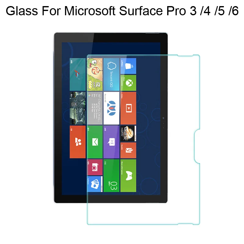 

Tempered Glass Screen Protector For Miscrosoft Surface Pro 3 4 5 6 Glass Screen Film Guard Pro3 Pro4 Pro5 Pro6 Protection