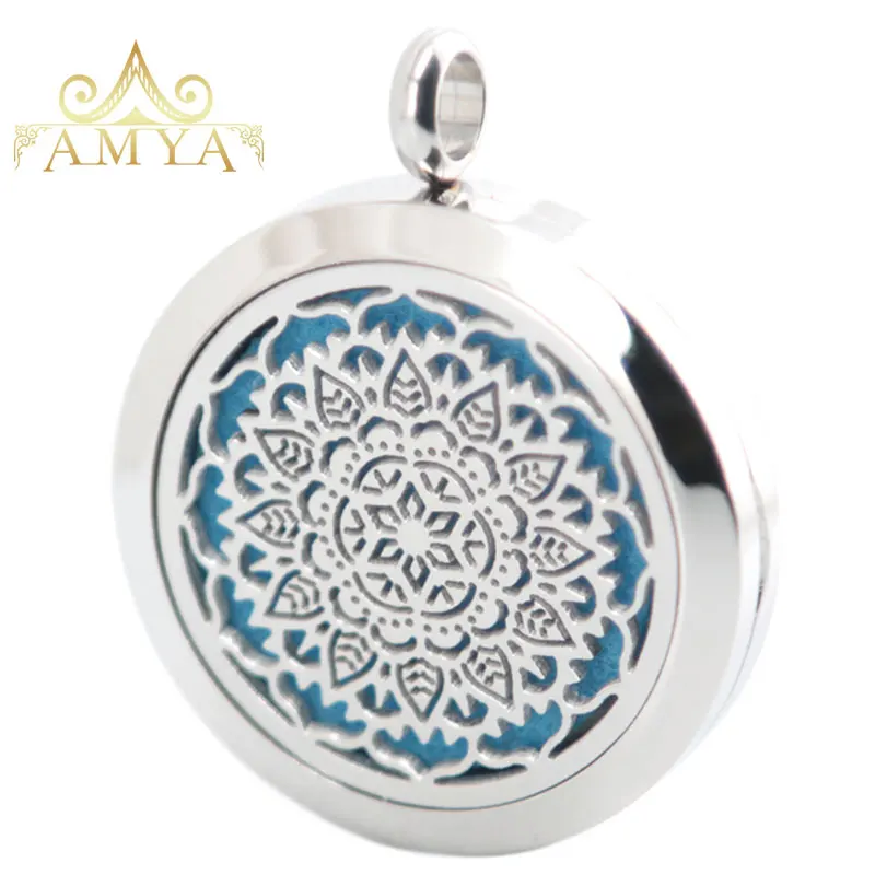 Серебряные украшения AMYA цветок стрекоза лошадь ароматерапия эфирные масла