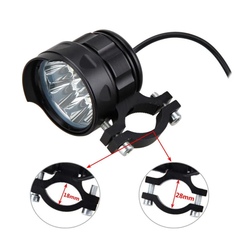  2PCS 5 Modes 80W 6000LM 6500K 8x XM-L T6 LED Motorcycle Spot Light Motorcycle Driving Light Lamp le - 32919093835