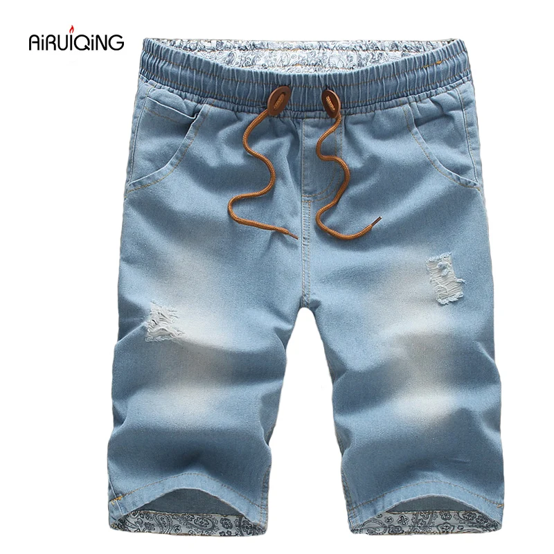 

High Men Shorts Brand Summer New Men Jeans Shorts Plus Size Fashion Designers Shorts Cotton Jeans Men's Slim Jeans Shorts Men