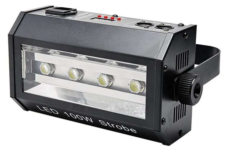 Luzes do Estágio Equipamento de dj de Música Flash de Luz Levou 100 w Dmx 512 Rgb Estroboscópio Discoteca Profissional Branca 6 Efeito de Iluminação de palco