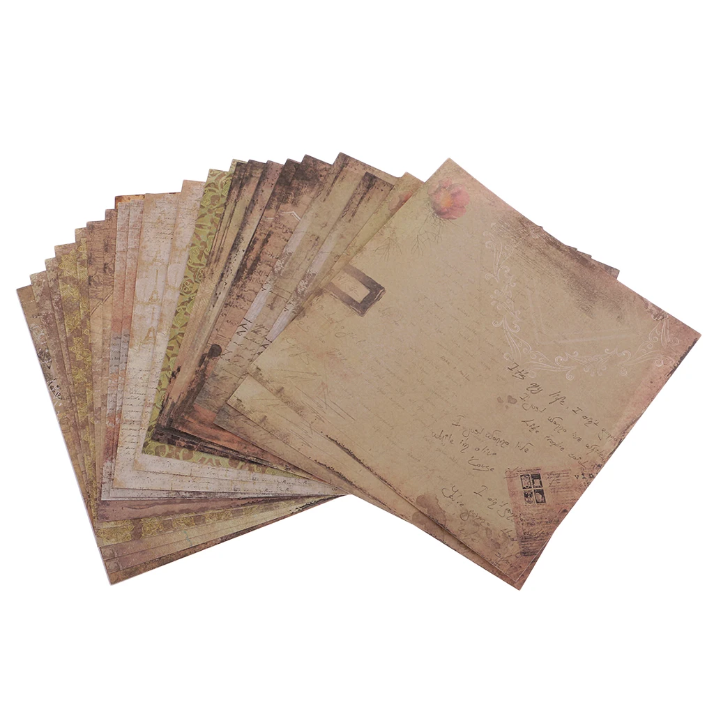 20/24 Sheet Scrapbook Background Paper Designer Pattern Paper Cardstock Papers for Scrapbooking & Craft 12 Design 5.94x5.98 Inch