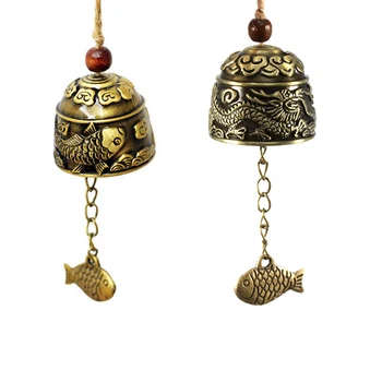 

New Blessing Bell Luck Bell Feng Shui Metal Wind Chime Fortune Home Car Hanging Ornaments Decor Christmas Gift Crafts
