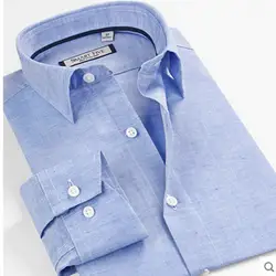 Летний стиль белье Slim Fit Для мужчин с длинными рукавами Camisa социальной masculina импортный бренд-Костюмы рубашки Для мужчин Размеры XS-5XL 6XL