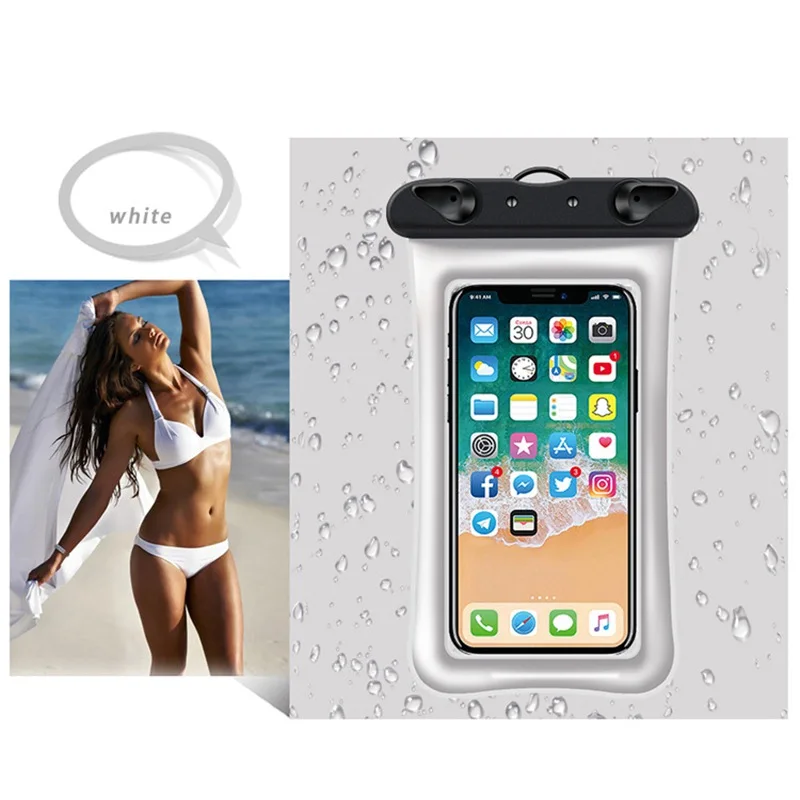 Waterproof Floating Phone Case Underwater Swimming Bag Universal Phone Cover Dry Bag Pouch Strap for iPhone for Samsung for HTC  (10)