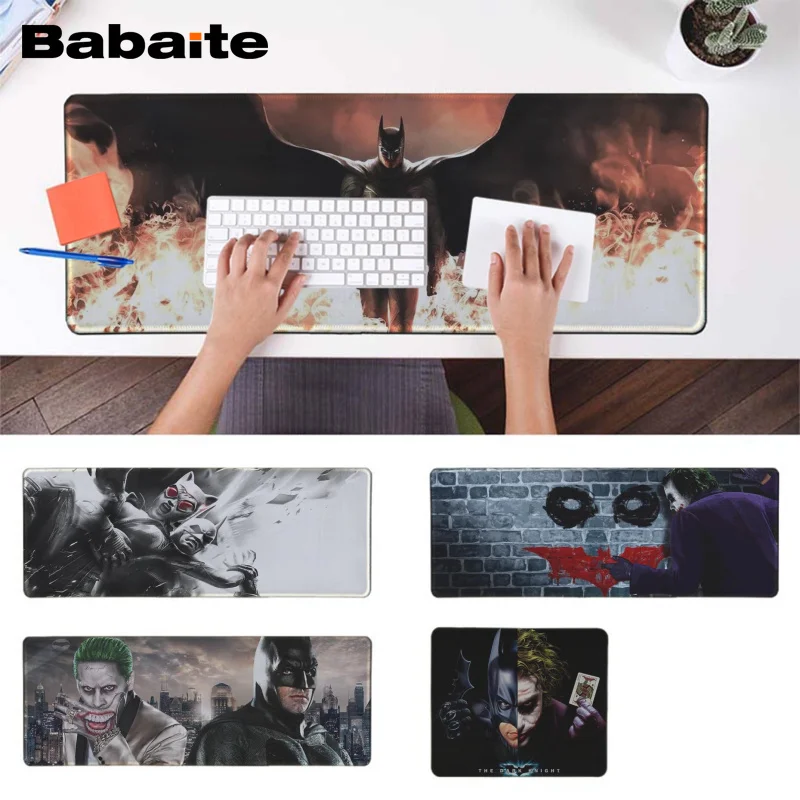

Babaite High Quality joker batman Gamer Speed Mice Retail Small Rubber Mousepad Rubber PC Computer Gaming mousepad