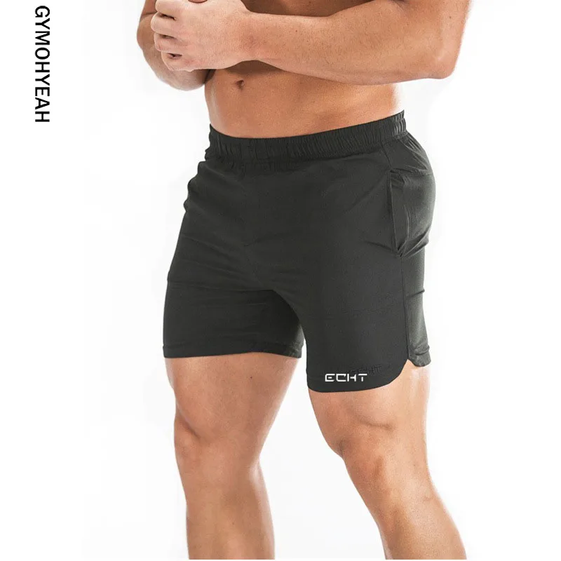 

GYMOHYEAH New Men Gyms Fitness Bodybuilding Shorts Mens Summer Casual Cool Short Pants Male Jogger Workout Beach Brand Shorts