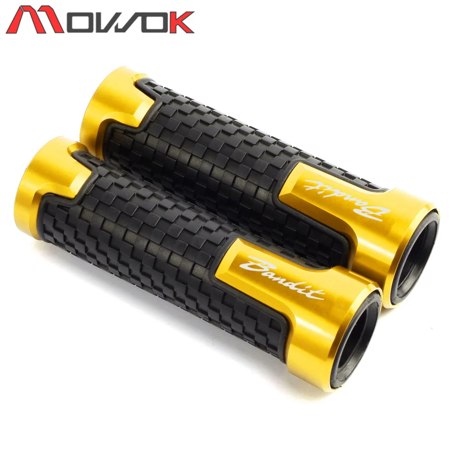 Вспышки руль мотоцикла ручки 7/8 &quot22 мм для SUZUKI Bandit 1250 250 400 650 GSF650 bandit 1200 BANDIT250|Ручки