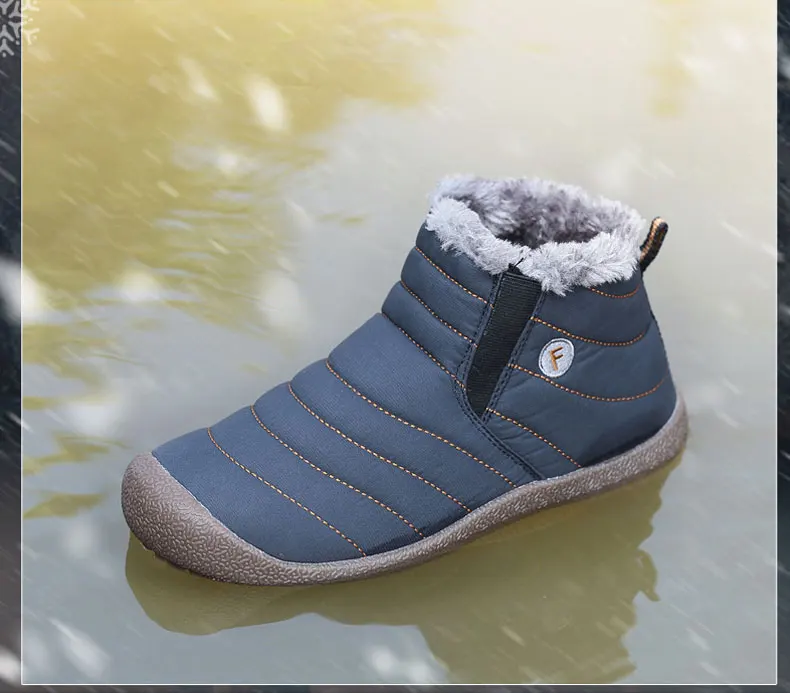 Weideng/зимние мужские повседневные теплые зимние ботинки на плоской подошве; нескользящие зимние ботинки на шнуровке; мужские ботинки высокого качества; большие размеры 36-48