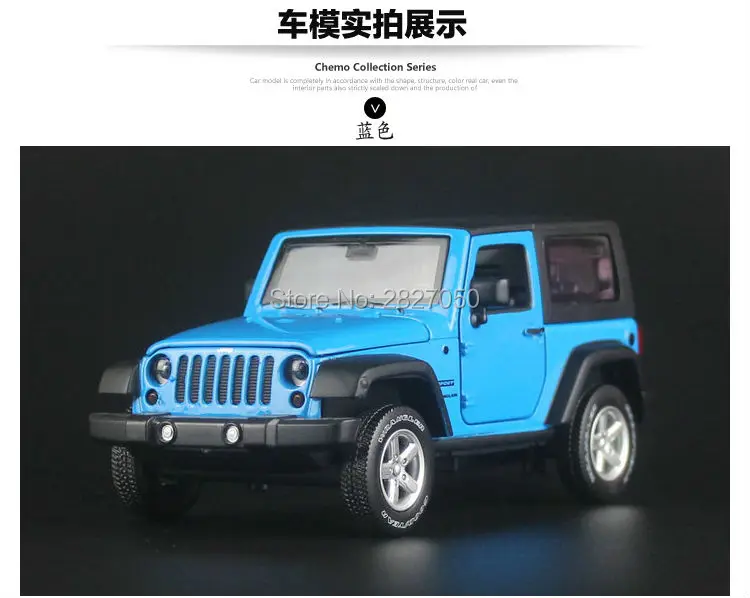 1:32 Jeep Wrangler Rubicon автомобиль игрушечные модели машин Точная имитация эксклюзивный внедорожный сплав Коллекция игрушки автомобиль для детей