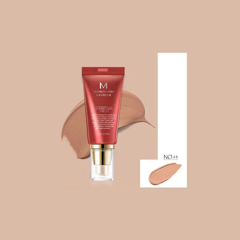 

Missha M Perfect Cover BB Cream SPF42 Pa+++ 50Ml Korea Cosmetics Makeup Base CC Creams Skin Whitening Korean Cosmetic
