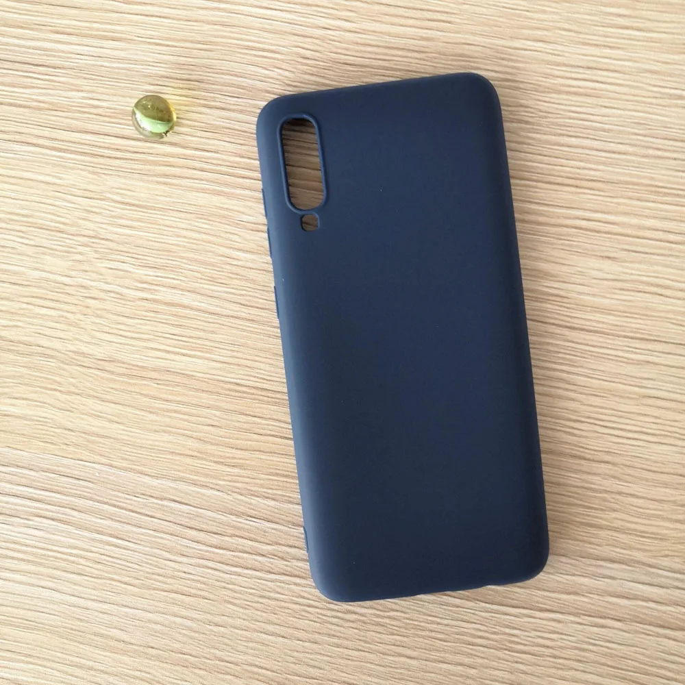 Для Samsung A7 2018 A750 A750F матовый Одноцветный Силиконовый ТПУ мягкий чехол для