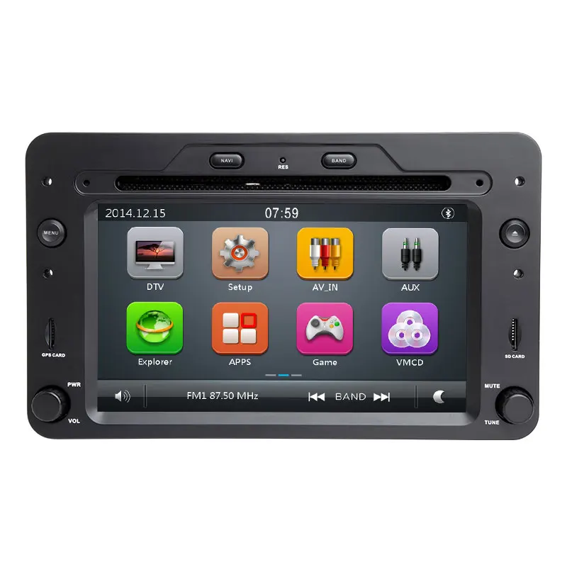 Perfect 2 din Car DVD Player Autoradio For Alfa Romeo 159 Brera Spider Sportwagon 2006 Multimedia GPS Navigation Head Unit Audio 3G DAB+ 1