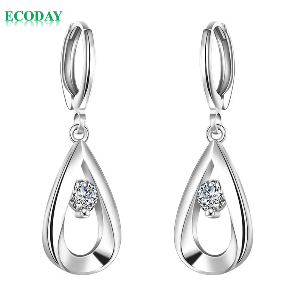 

925 Sterling Silver Earrings Cubic Zirconia Silver Stud Earrings for women Fashion Earing E614
