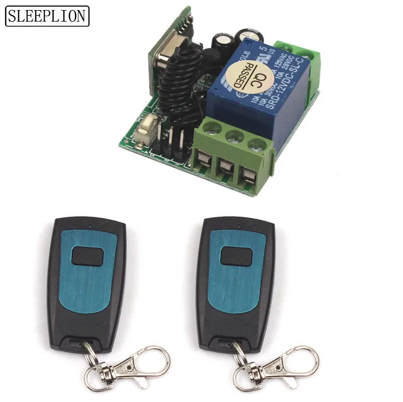 Remote Control Gate Wireless Remote Control Switch 10A Relay DC 12V 1 CH Channel 1CH Receiver Module +Transmitter (2)