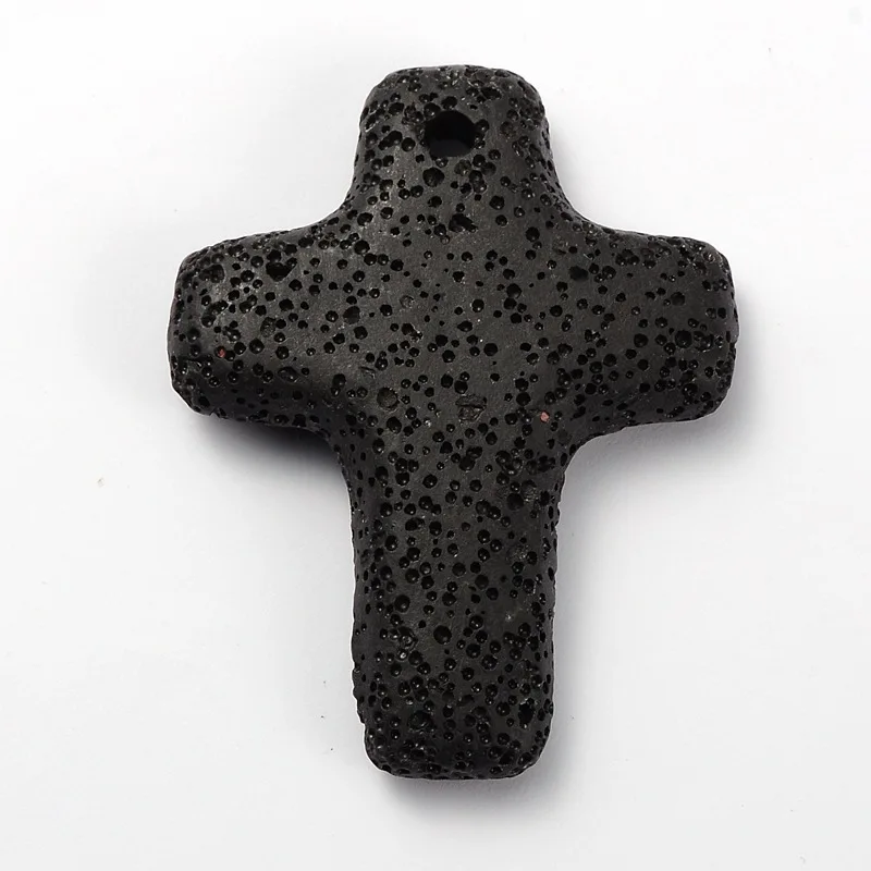 

Free Shipping Discount Synthetic Lava Big Cross Big Jesus Rosary Jewelry Necklace Findings Pendants, Dyed, Tomato, 64x49x11mm