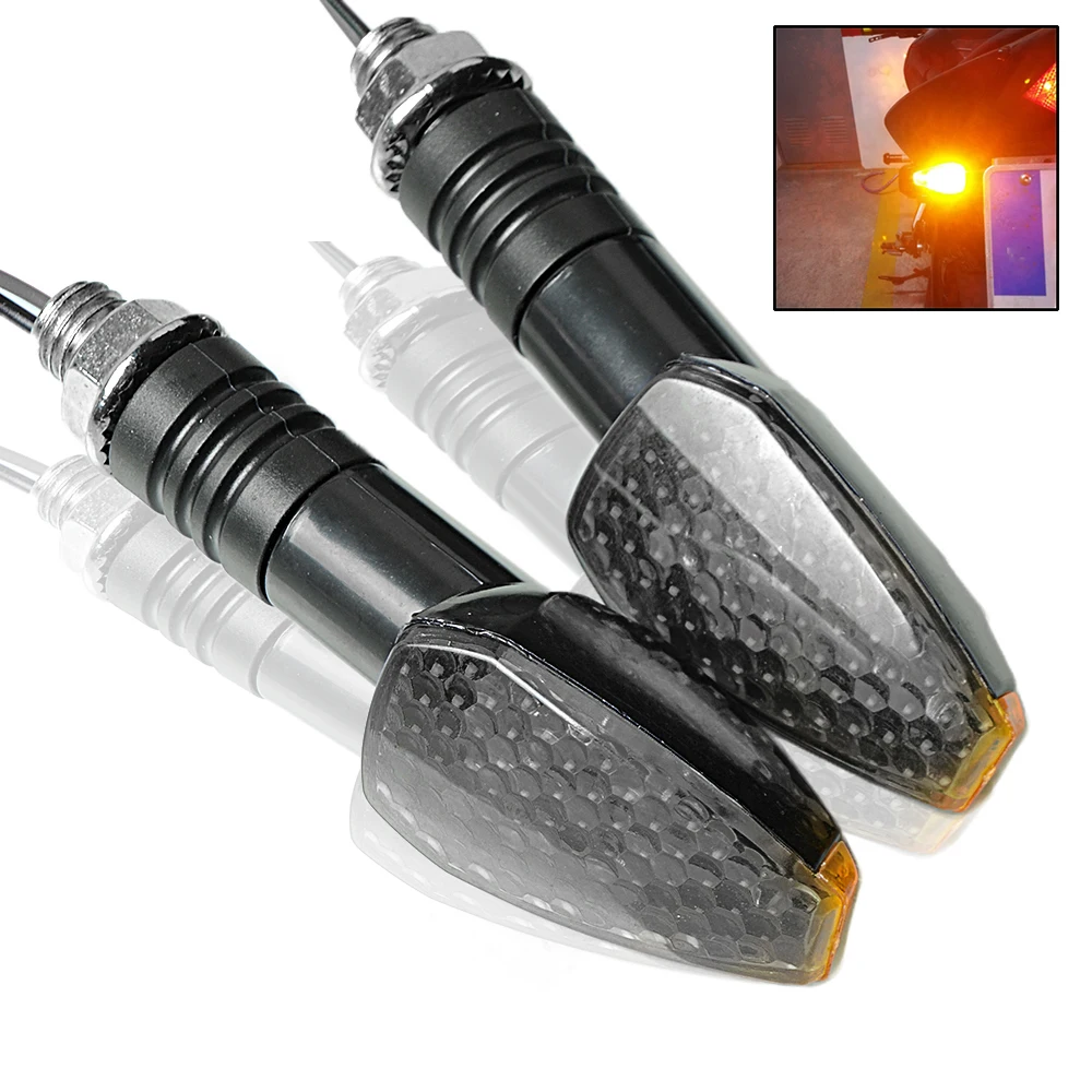 

Moto Bike Flashers Turn Signal Larmps Light LED Bright For Ducati HYPERMOTARD 796 MONSTER S2R 800 821 MONSTER DaRk StRipe