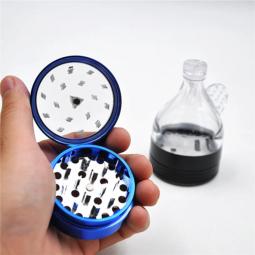 2017 New shape of Funnel metal grinder weed amoladora as cigarette