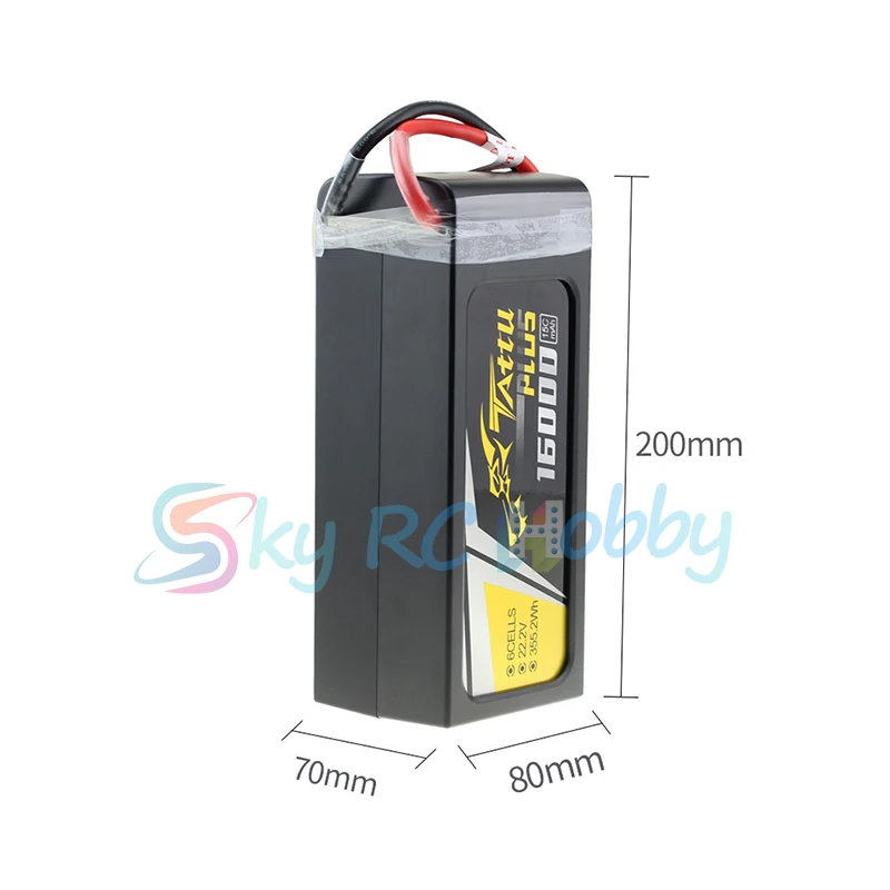 Литий полимерный аккумулятор Tattu 6S 16000mAh Lipo 22 2 V 15C UAV батарея для квадрокоптера FPV