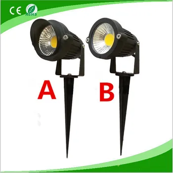

New Style Outdoor IP65 Garden Spike LED Light AC85-265V/DC12V 7W COB LED Lawn Lamp Pond Path Flood Spot Lights Free Shipping