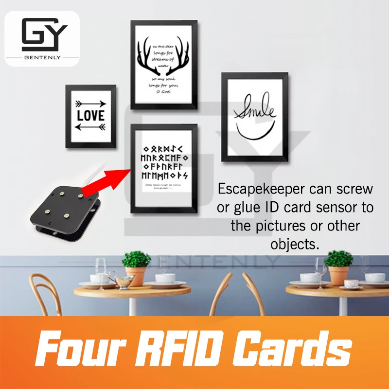 Rfid карта Prop real life escape room игра последовательный режим место ID с правильной