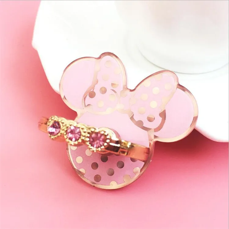 

Acrylic Mickey Cat Bear Mobile Phone holder Ring Universal Cartoon Finger Ring Holder Stand suporte celular for iPhone Xiaomi