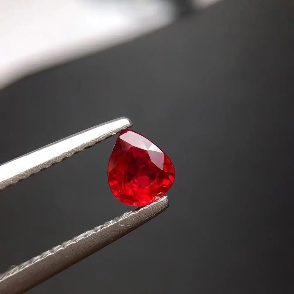 

Rubi Gemstone GRA 0.61ct Unheat Oval Cut Shape Faceted Natural Pigeon Blood Red Ruby Gems Loose Gemstones Rubi Loose Stones