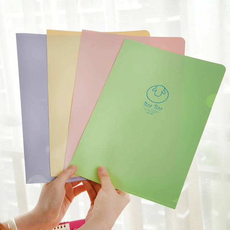 

office or school supplies filing product small age clip A4 office folder folder students used 31*22cm 4 piecs/set