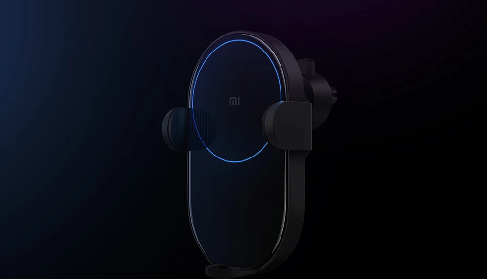 Xiaomi Mijia Wireless Car Charger Fast Charge 20W Max Electric Auto Pinch 2.5D Glass Ring Lit For Mi 9 10W 5