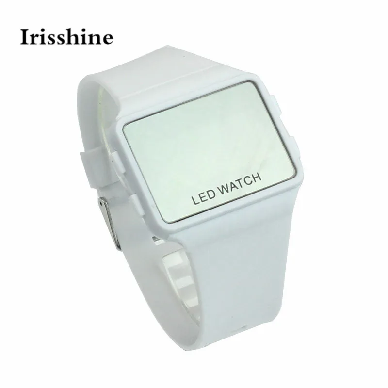 

Irisshine I0856 Unisex watch couple love gift brand luxury Candy Colors Ultra Thin Men Girl Silicone Digital LED Sports Wrist