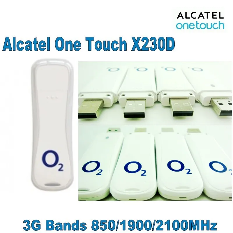 Lot of 100pcs Unlocked o2 Alcatel X230D 7.2mbps USB 3G USB Stick Mobile