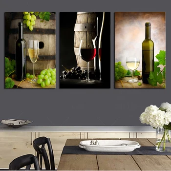 

Unframed 3 Panels Grape wine HD Canvas Print Painting On Canvas Prints Artwork Home Wall Decor Painting Canvas Picture