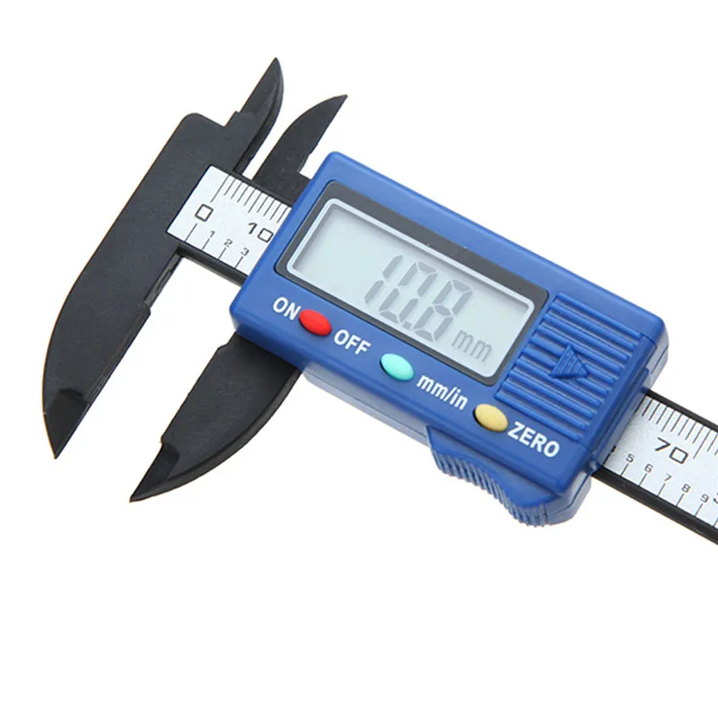 Цифровой штангенциркуль из углеродного волокна 100 мм микрометр широкоформатный 0