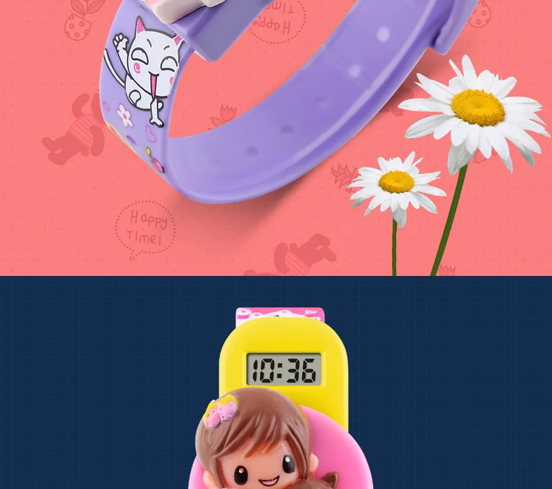 SKMEI новые детские часы мультфильм цветок ремень девушка часы для детей модные цифровые наручные часы Relogio Relojes Xfcs 1240