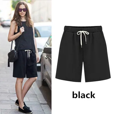 jorts S-8XL Plus Size Cotton Summer Shorts Women Ladies Biker Shorts Casual Short femme taille haute spodenki damskie nike shorts women Shorts
